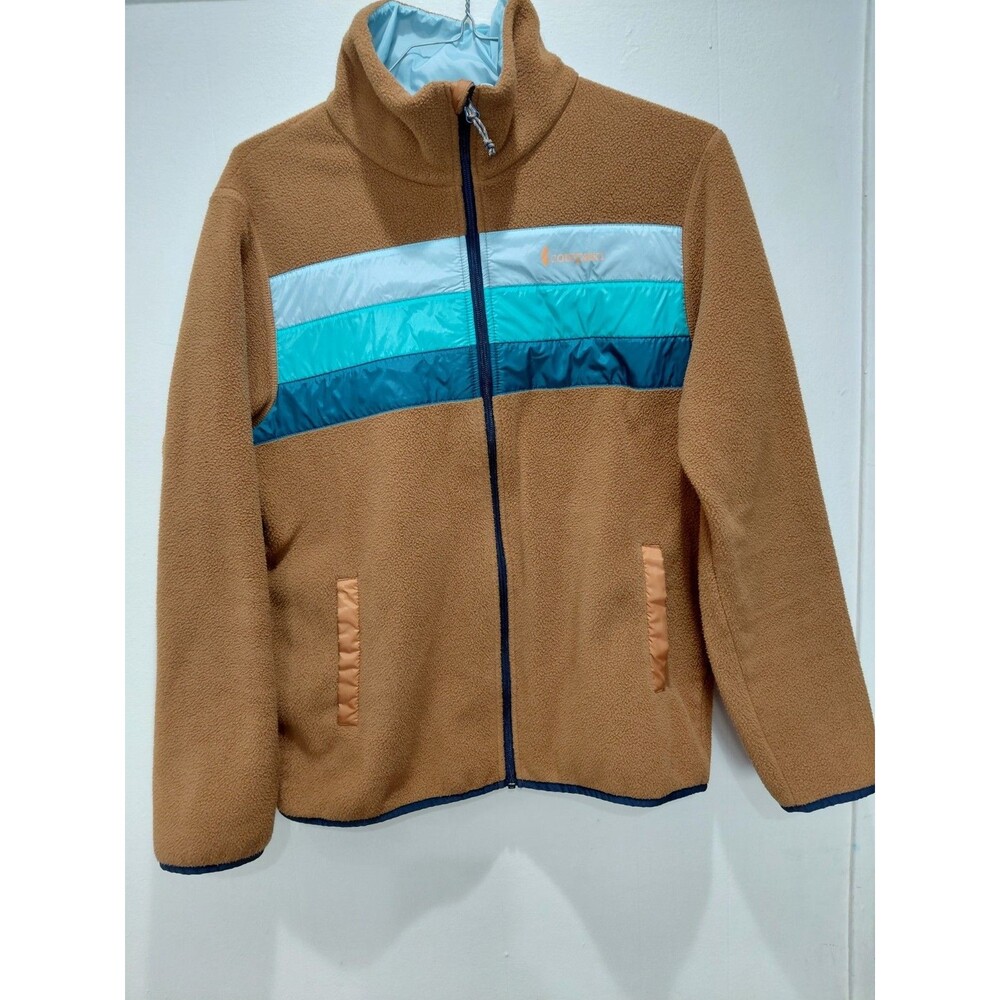 Cotopaxi Teca Fleece Jacket Womens Sz XL YELLOW Hooded Full Zip